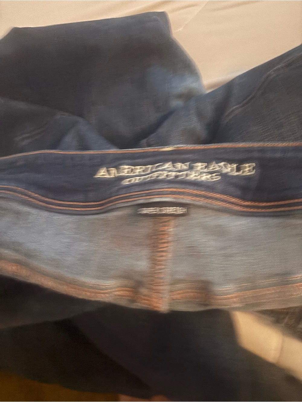 American Eagle Outfitters Dark Blue Bootcut Stretch Jeans - Picture 3 of 4